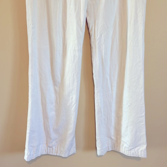 Size US2 Attitude by Jay Manual Women's Linen White Pants with Pockets - Picture 5 of 16